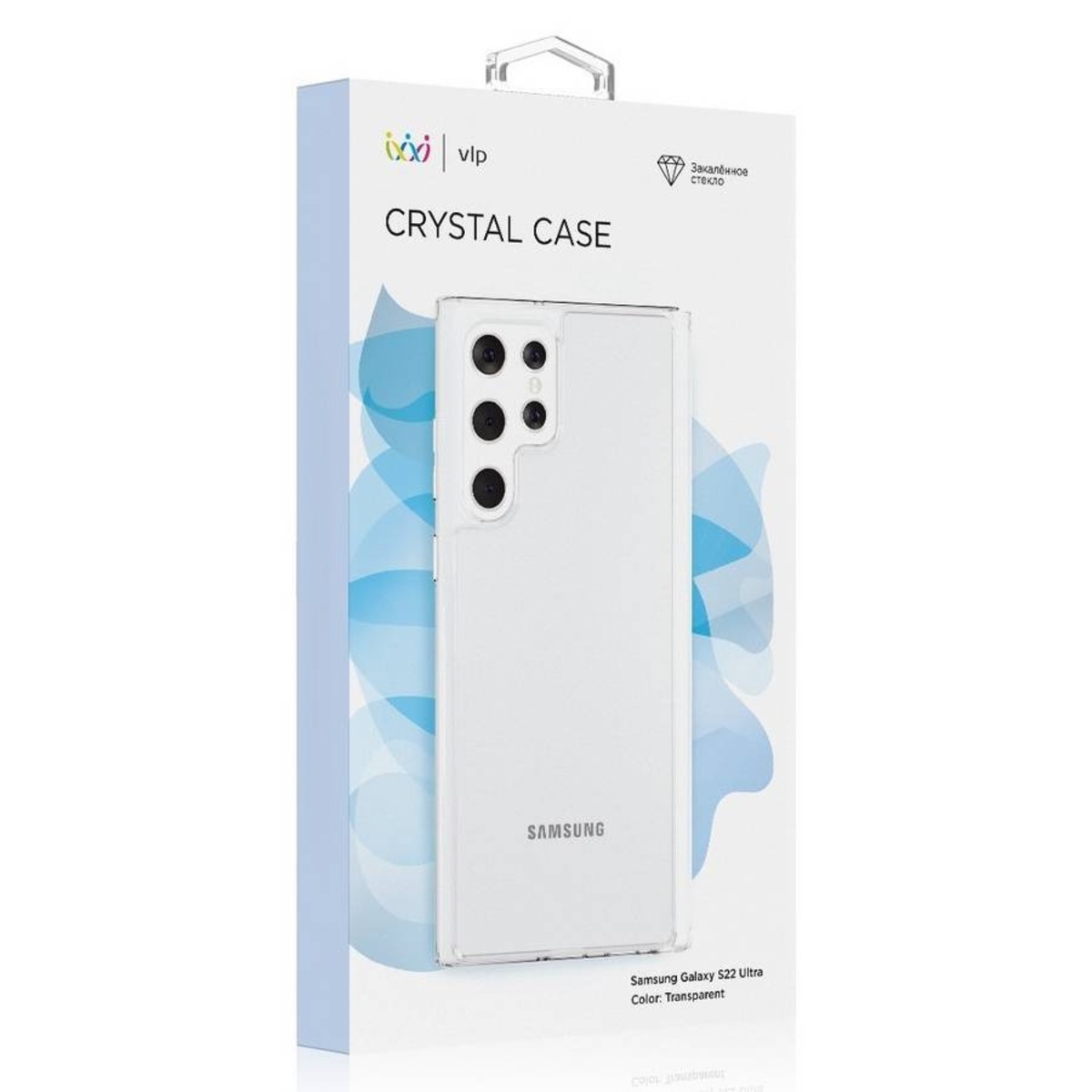 Чехол-накладка VLP Crystal Сase для смартфона Samsung Galaxy S22 Ultra (Цвет: Clear)