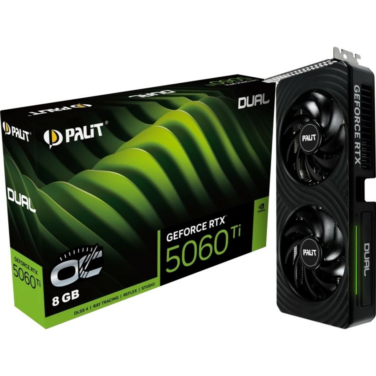 Видеокарта Palit GeForce RTX 5060 Ti Dual OC 8G (NE7506TT19P1-GB2062D)