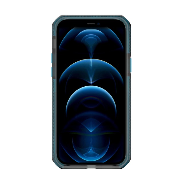 Чехол-накладка iTskins Supreme Frost для смартфона iPhone 12/12 Pro (Цвет: Black/Blue)