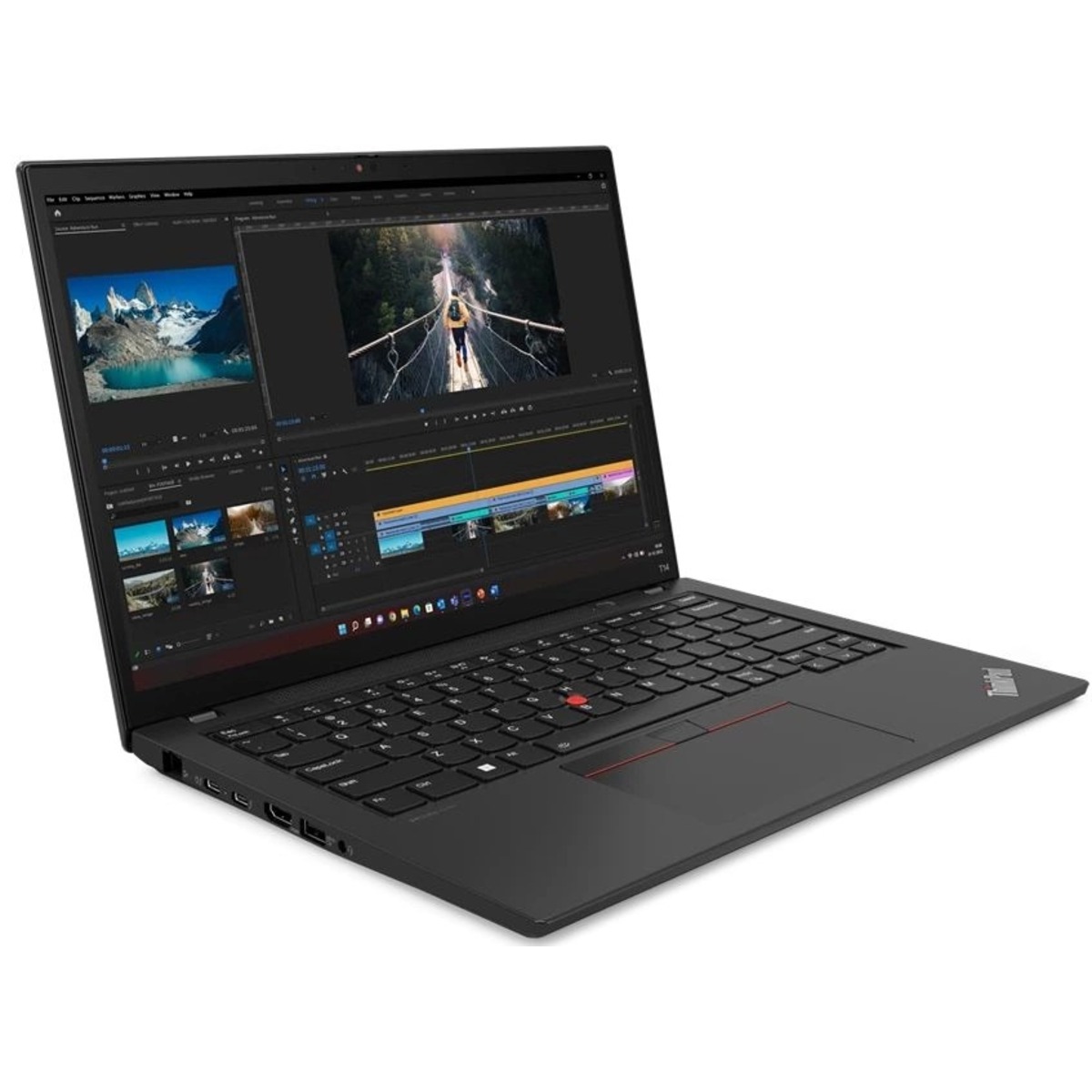 Ноутбук Lenovo ThinkPad T14 G4 Core i7 1355U 16Gb SSD512Gb 14 IPS WUXGA (1920x1200) 4G noOS black WiFi BT Cam (21HESDXL00)