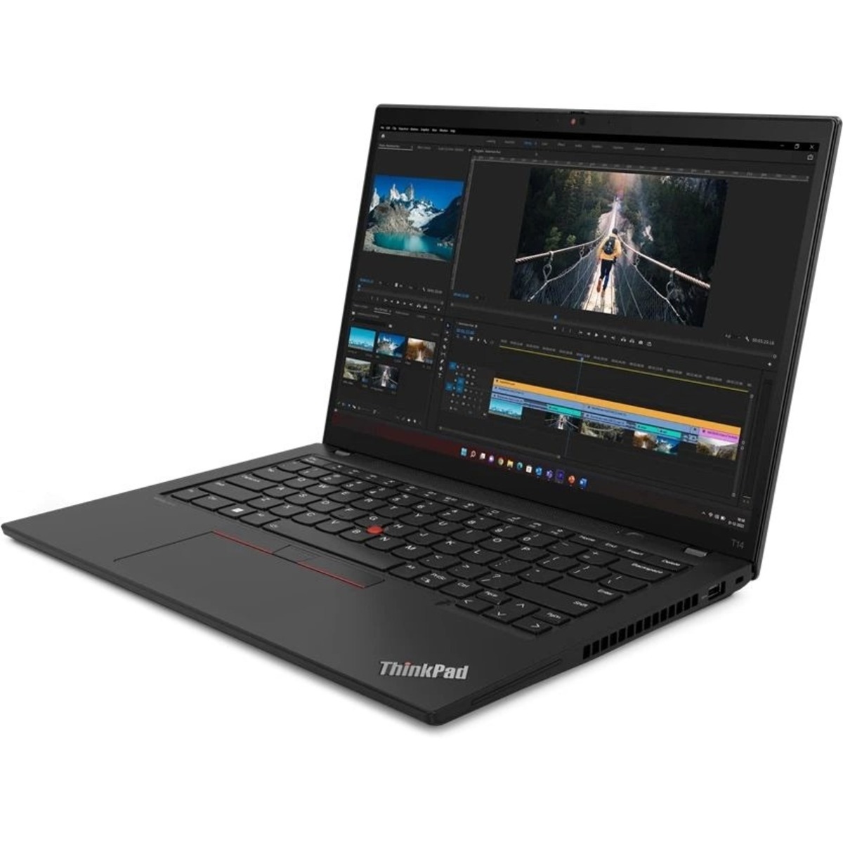 Ноутбук Lenovo ThinkPad T14 G4 Core i7 1355U 16Gb SSD512Gb 14 IPS WUXGA (1920x1200) 4G noOS black WiFi BT Cam (21HESDXL00)