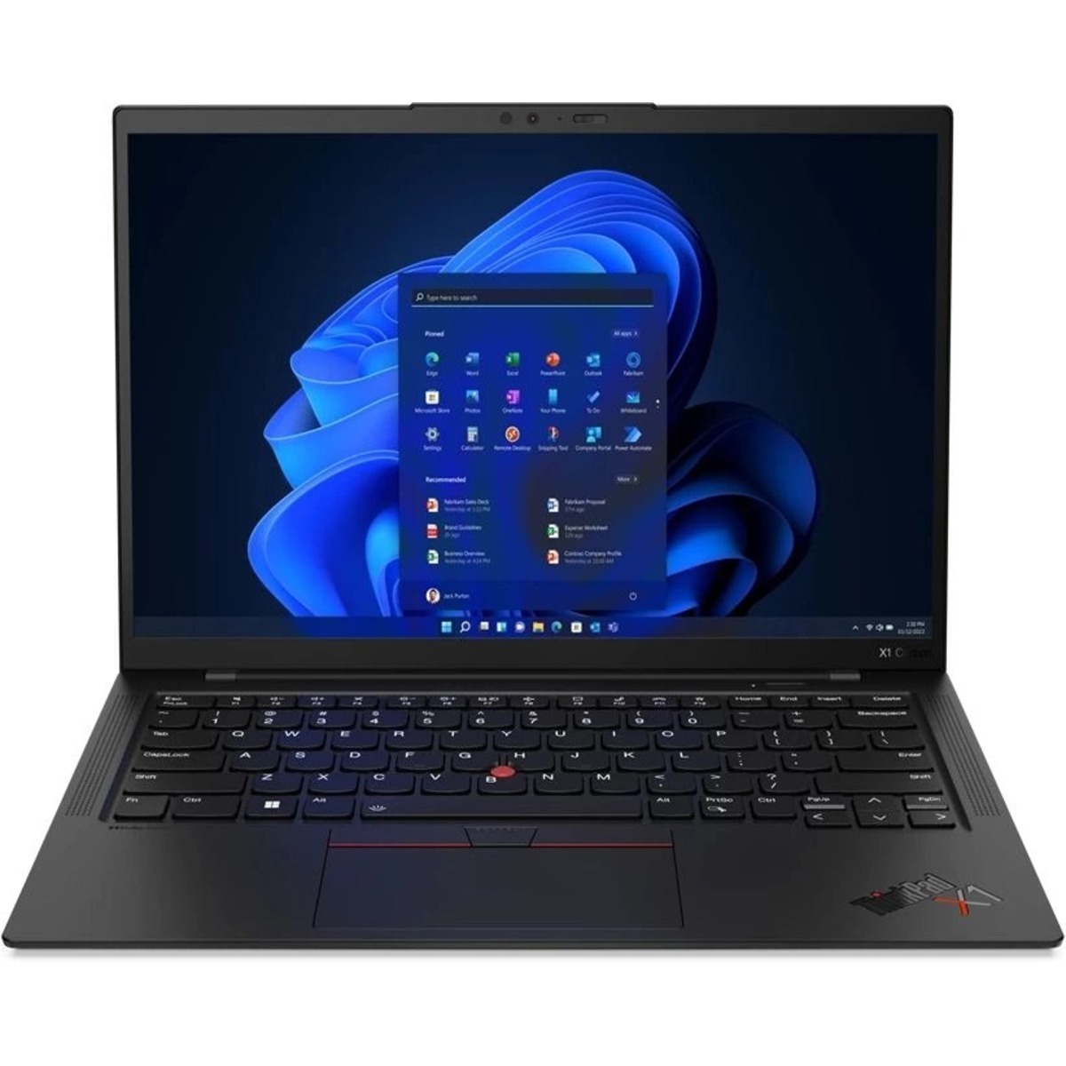 Ноутбук Lenovo ThinkPad X1 Carbon G11 Core i7 1365U 16Gb SSD1Tb Intel Iris Xe graphics 14 IPS 2.2K (2240x1400) Windows 11 Professional black WiFi BT Cam (21HNA0M0CD)