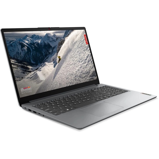 Ноутбук Lenovo IdeaPad 1 15AMN7 Ryzen 3 7320U 8Gb SSD256Gb AMD Radeon 610M 15.6 TN FHD (1920x1080) noOS grey WiFi BT Cam (82VG00MQUE)