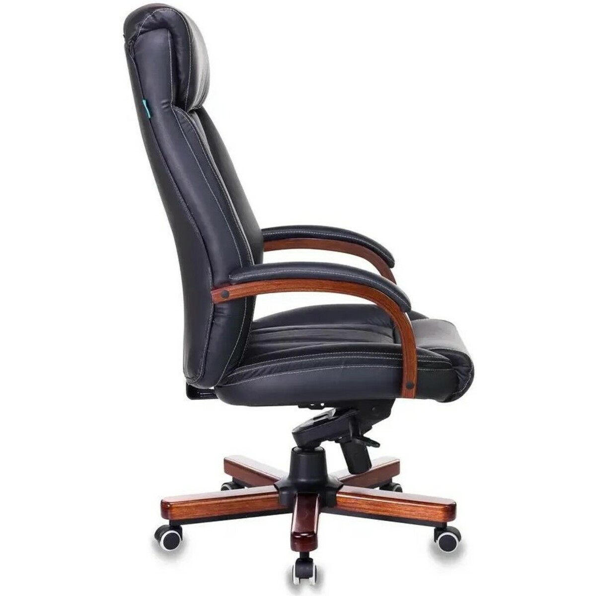 Кресло руководителя Бюрократ T-9922WALNUT, черный 