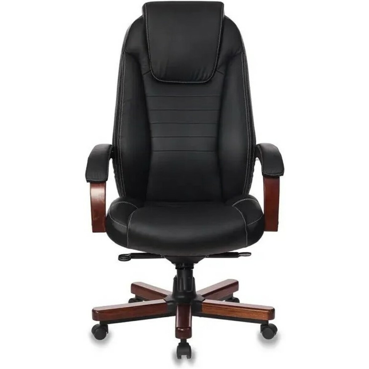 Кресло руководителя Бюрократ T-9923WALNUT, черный 