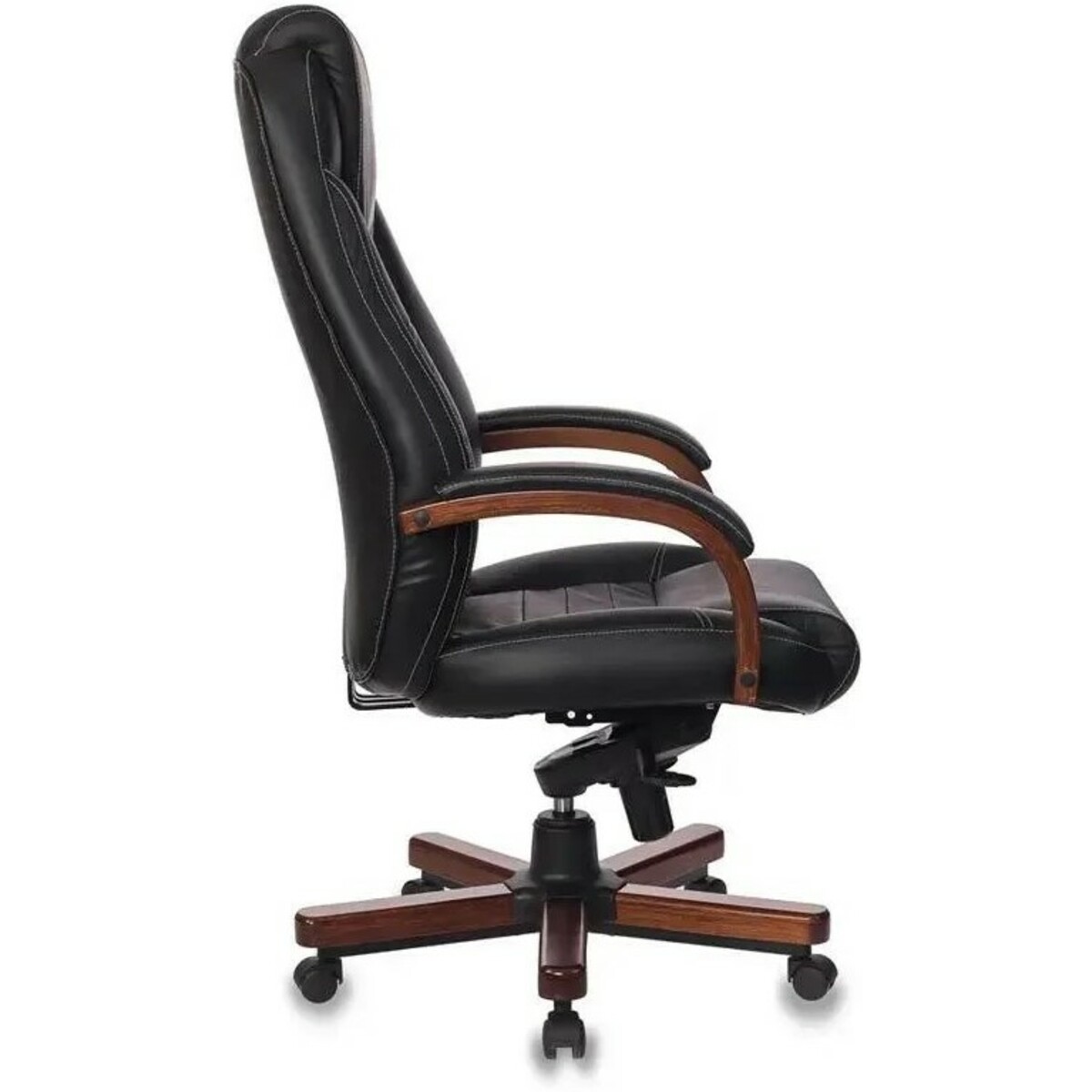 Кресло руководителя Бюрократ T-9923WALNUT, черный 