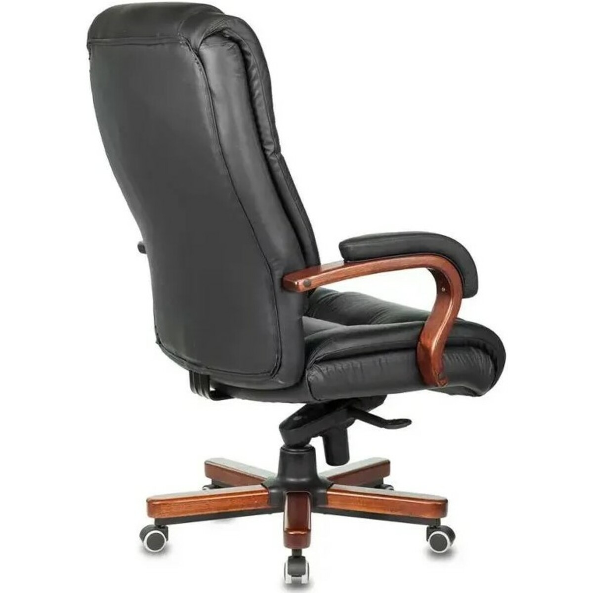 Кресло руководителя Бюрократ T-9925WALNUT, черный