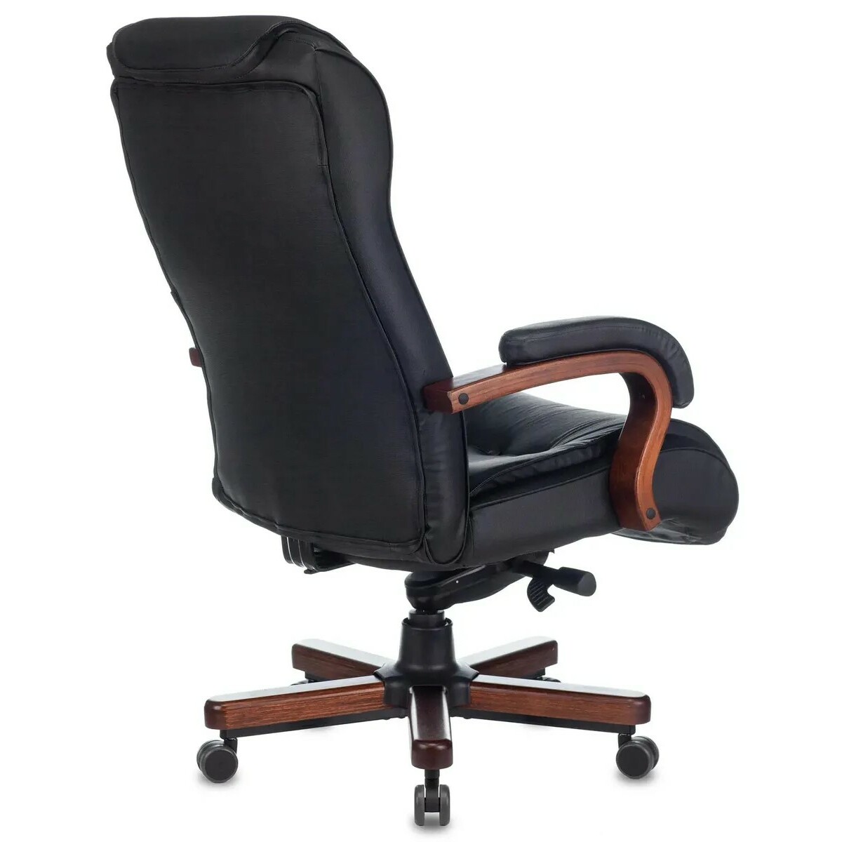 Кресло руководителя Бюрократ T-9926WALNUT, черный 
