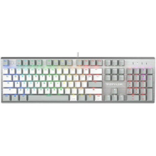 Клавиатура A4Tech Fstyler FS100 Neon механическая (Цвет: Gray / White)