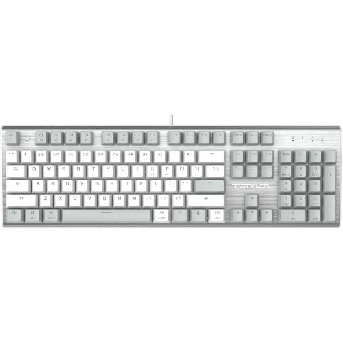 Клавиатура A4Tech Fstyler FS100 Neon механическая (Цвет: Gray/White)