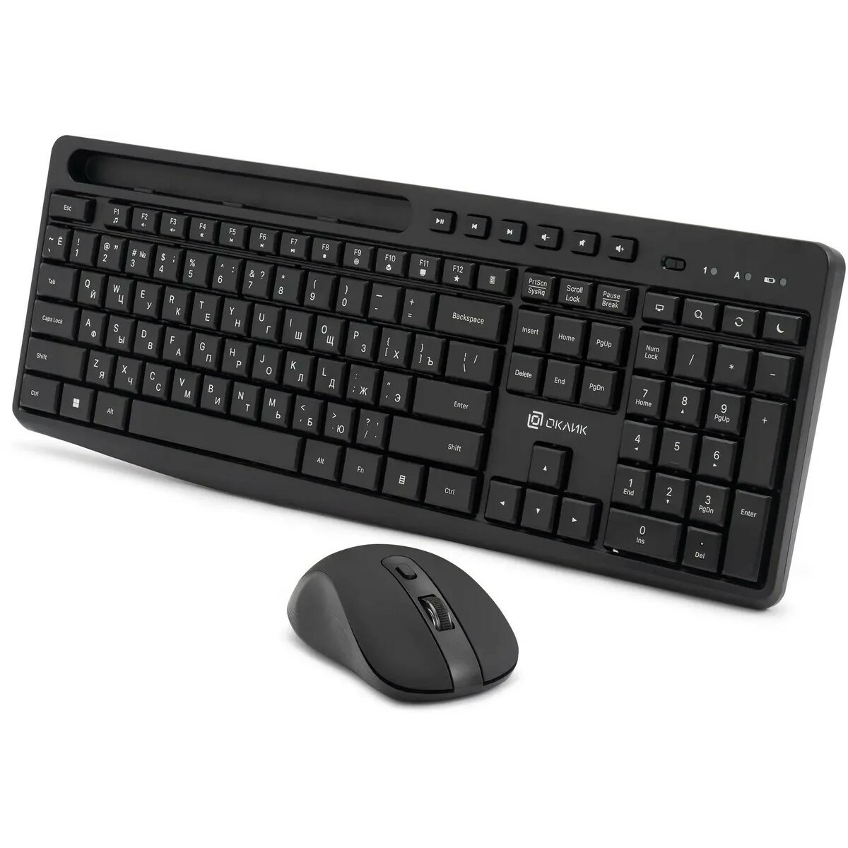 Клавиатура + мышь Oklick S275W, черный