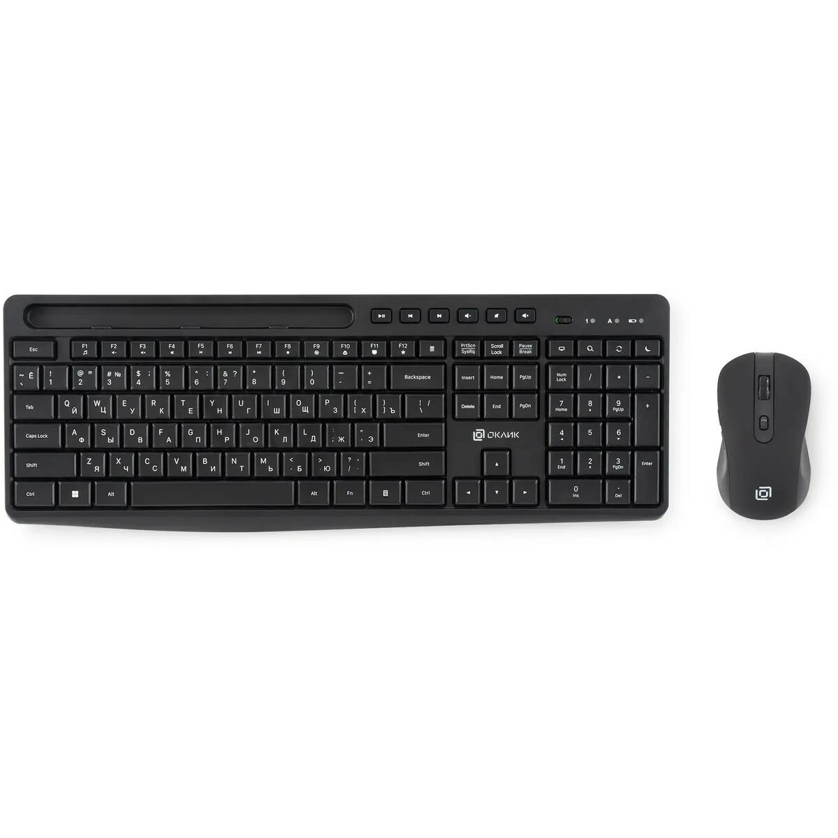 Клавиатура + мышь Oklick S275W, черный