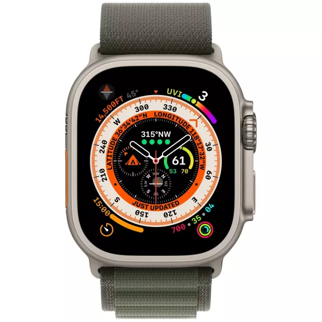 Умные часы Apple Watch Ultra 49mm Titanium Case with Alpine Loop S (Цвет: Green)