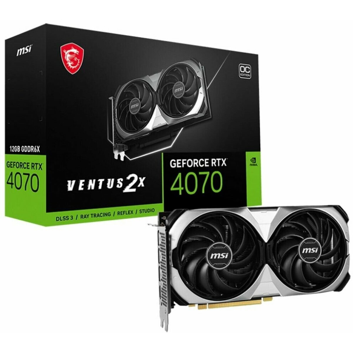 Видеокарта MSI GeForce RTX 4070 VENTUS 2X 12G OC