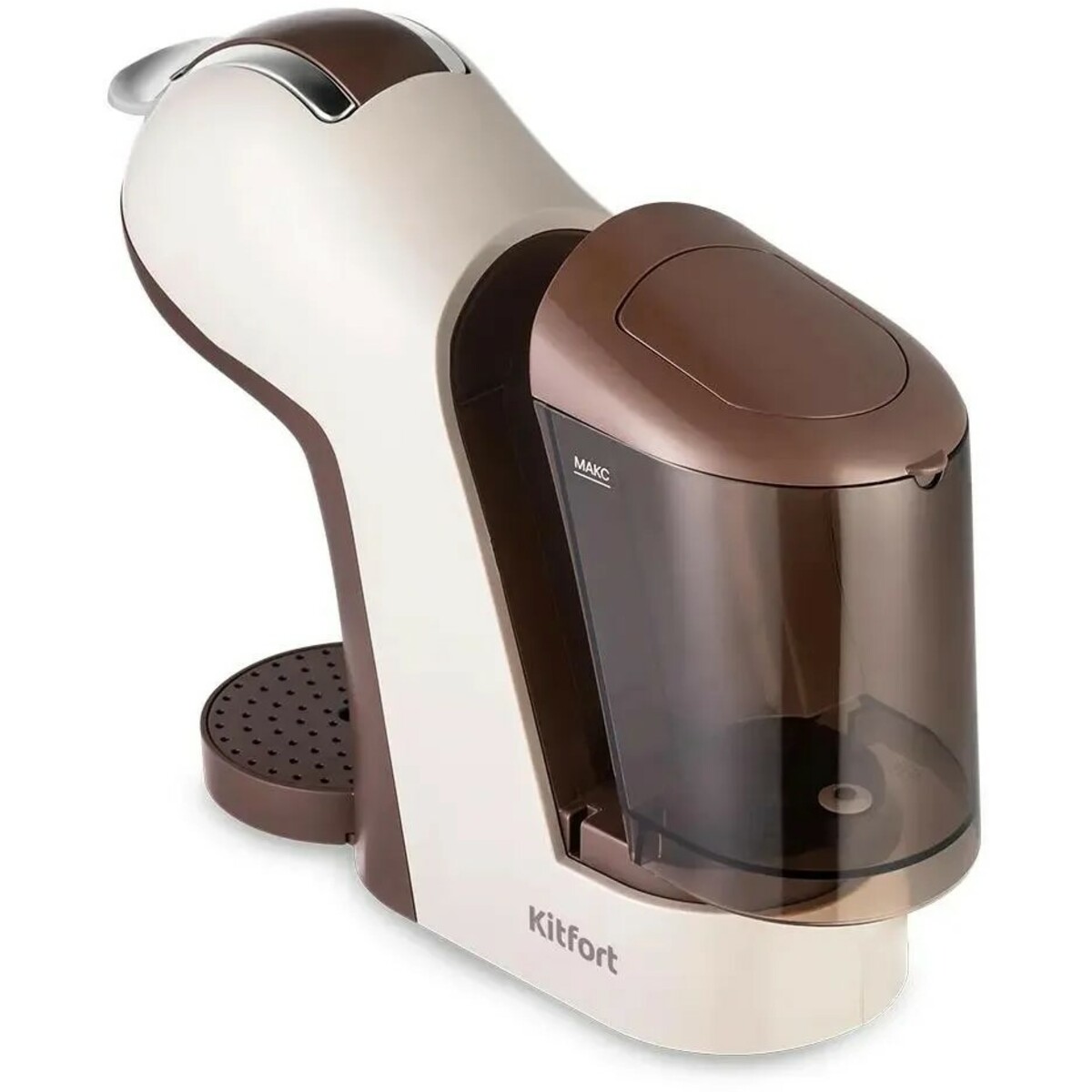 Кофемашина Kitfort КТ-7448 (Цвет: Brown / Beige)