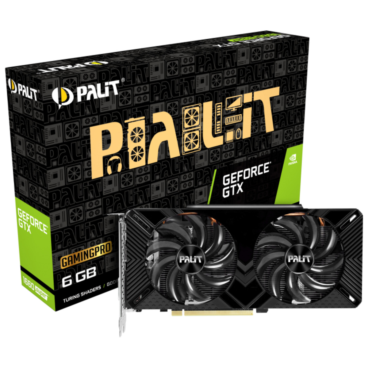 Видеокарта Palit GeForce GTX 1660 Super GamingPro 6G (NE6166S018J9-1160A-1)