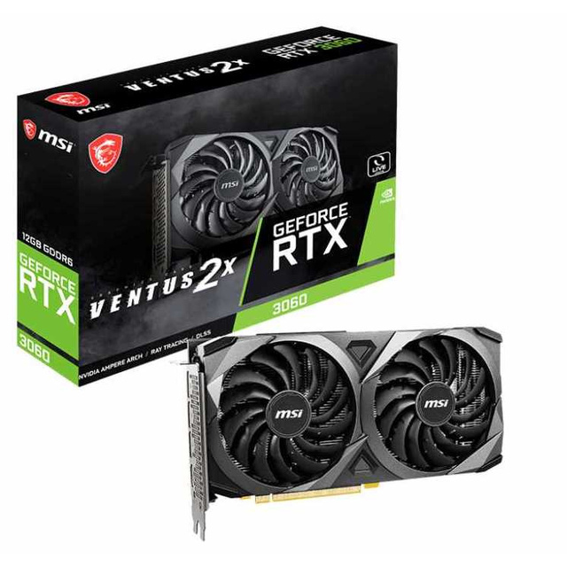 Видеокарта MSI GeForce RTX 3060 VENTUS 2X 12G LHR