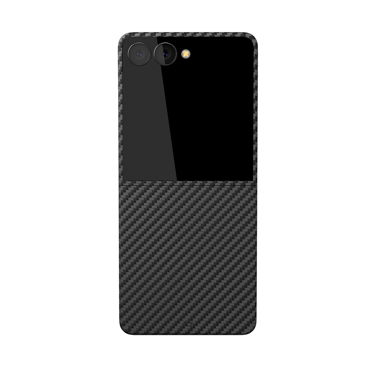 Чехол-накладка VLP Kevlar Сase MagSafe для Samsung Galaxy Z Flip 7 (Цвет: Black)
