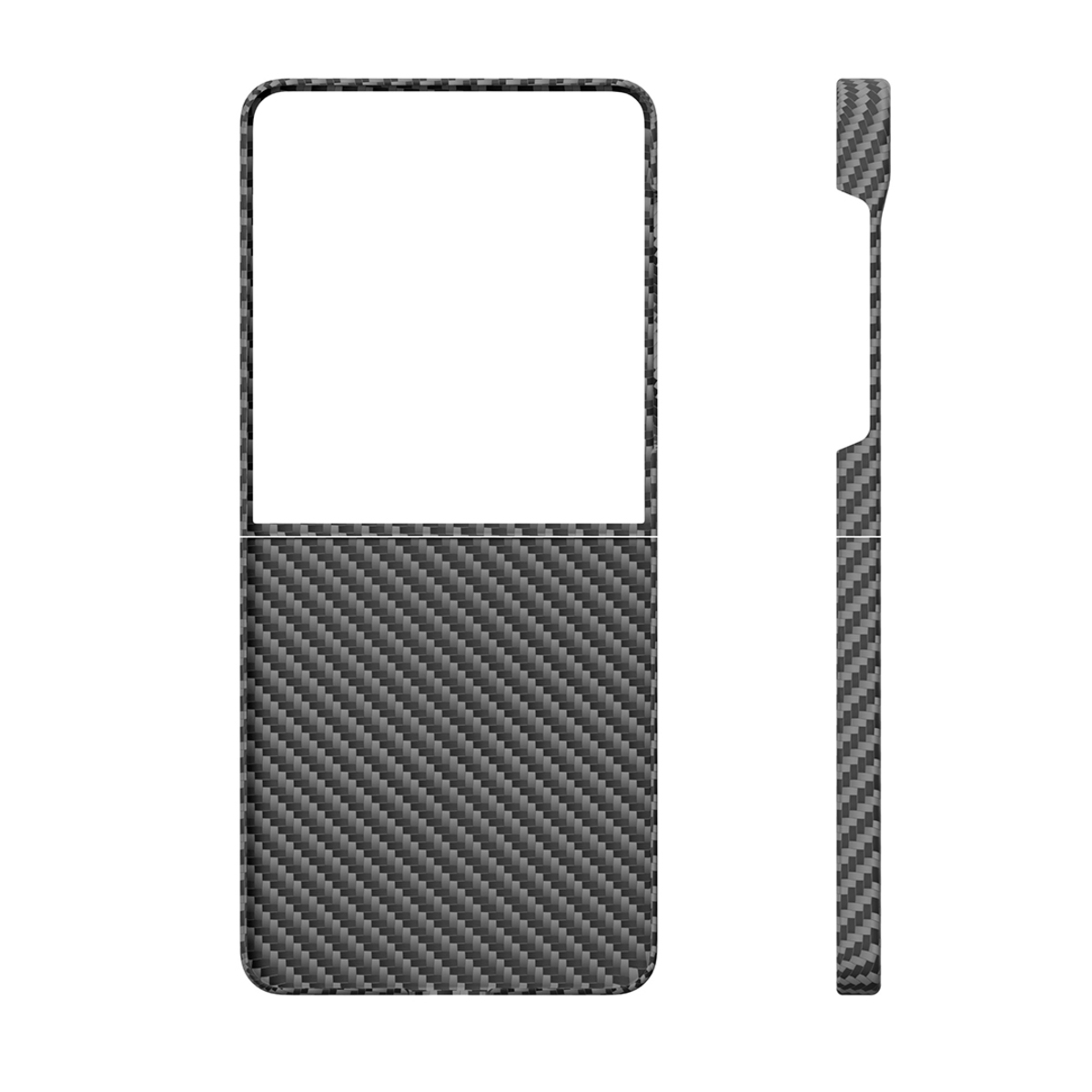 Чехол-накладка VLP Kevlar Сase MagSafe для Samsung Galaxy Z Flip 7 (Цвет: Black)