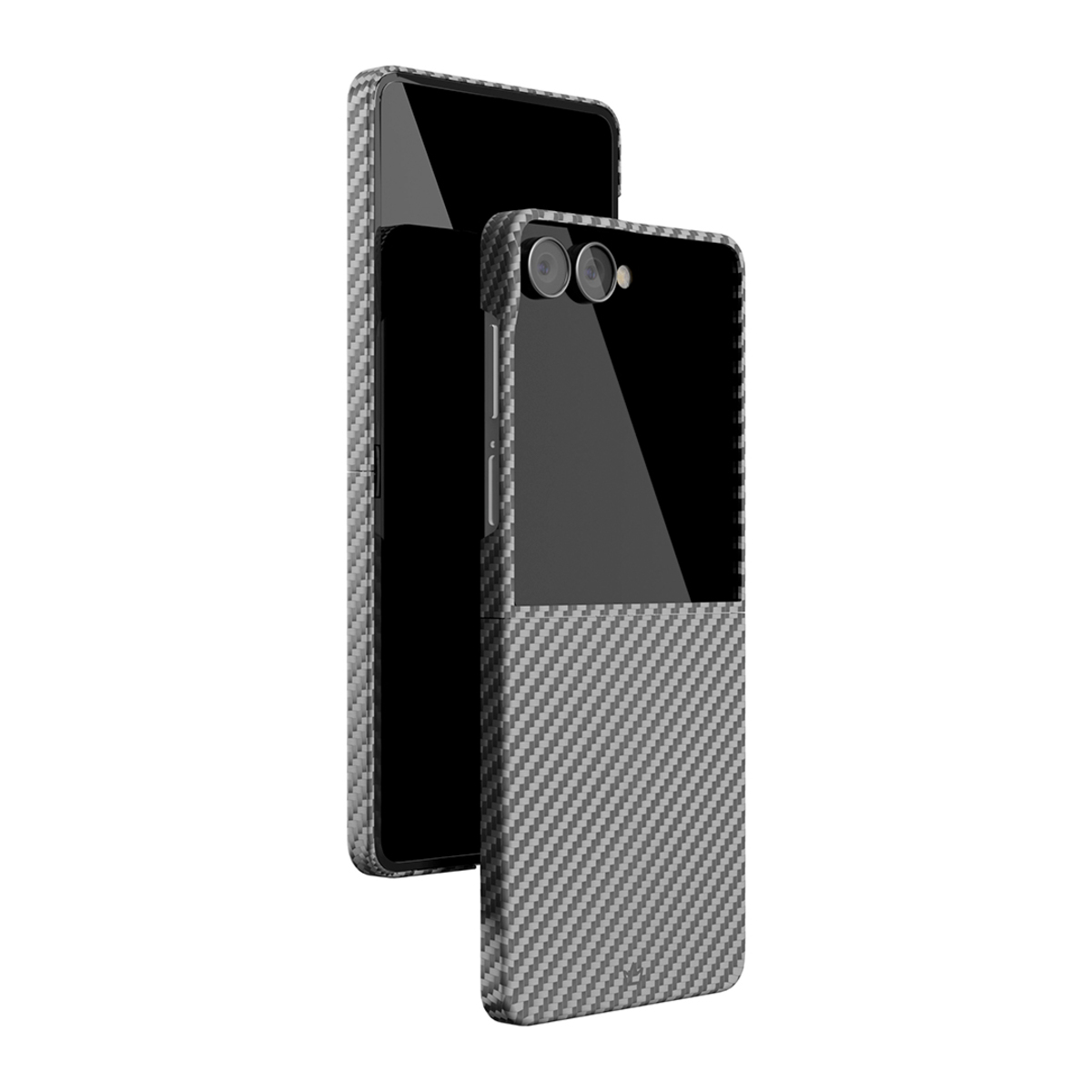 Чехол-накладка VLP Kevlar Сase MagSafe для Samsung Galaxy Z Flip 7 (Цвет: Black)