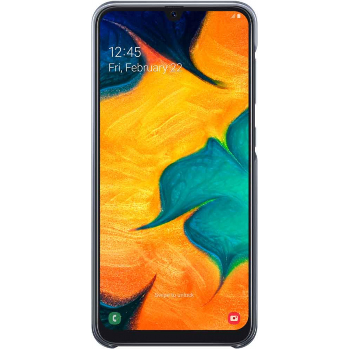 Чехол-накладка Samsung Gradation Cover для смартфона Samsung Galaxy A30, черный