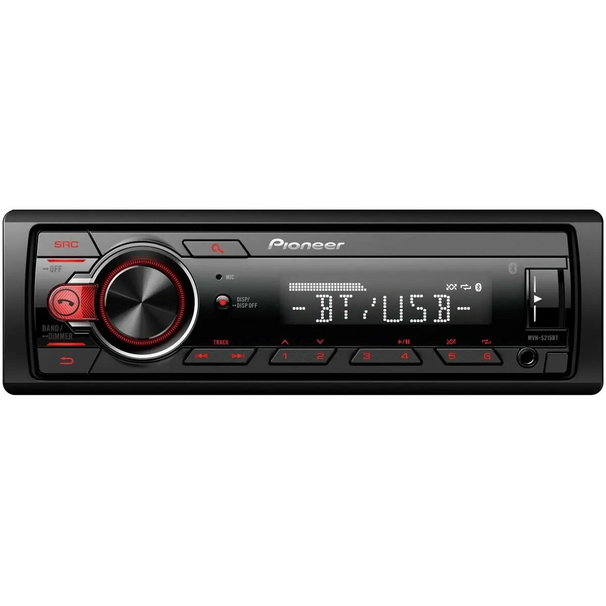 Автомагнитола Pioneer MVH-S215BT, черный