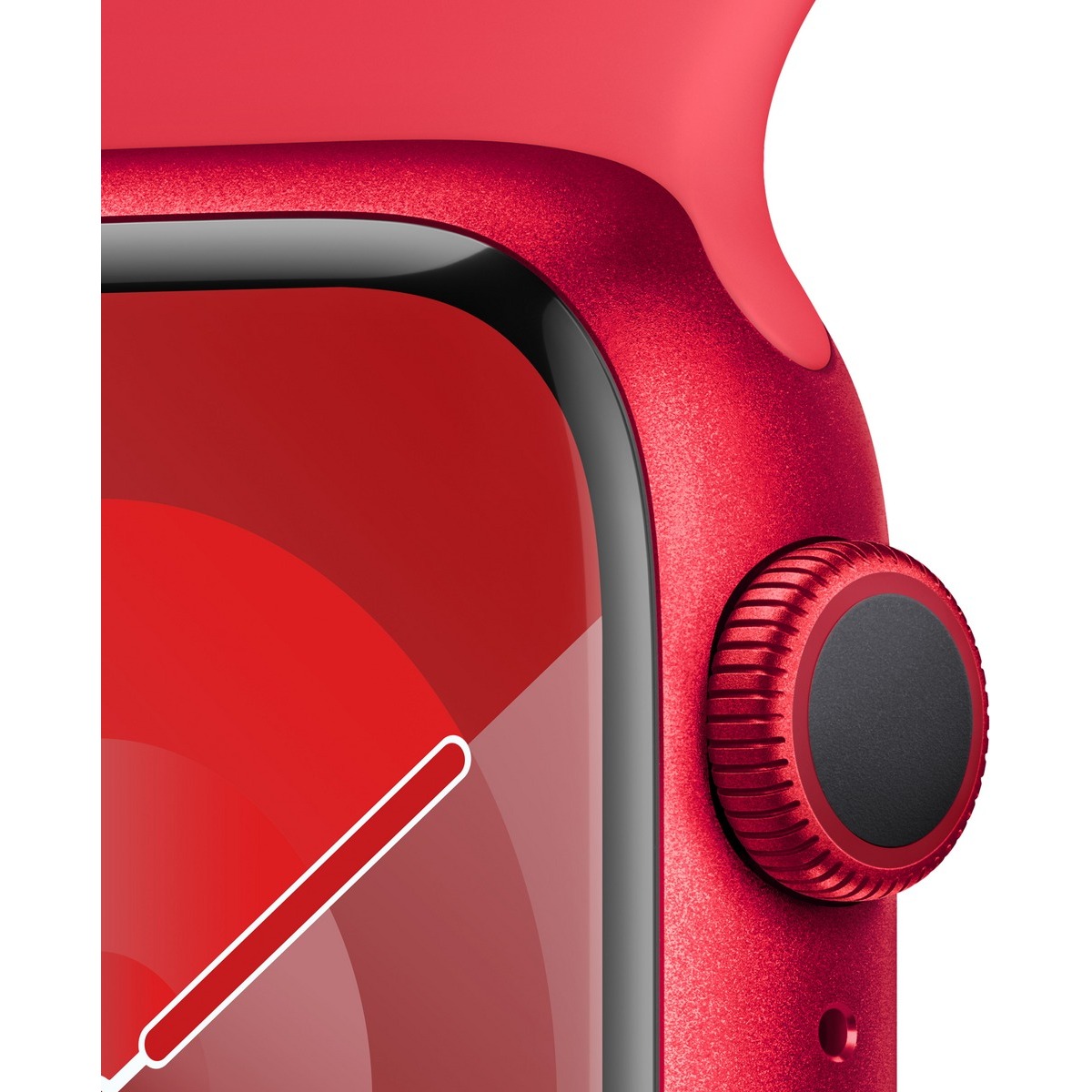 Умные часы Apple Watch Series 9 45mm Cellular Aluminum Case with Sport Band S / M (Цвет: Red)