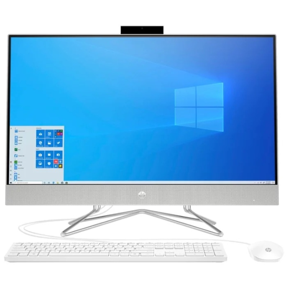 Моноблок HP 24-df0014ur 23.8 Full HD Ath 3050U (2.3) / 4Gb / SSD128Gb / RGr / CR / Windows 10 / GbitEth / WiFi / BT / 65W / клавиатура / мышь / Cam / белый 1920x1080