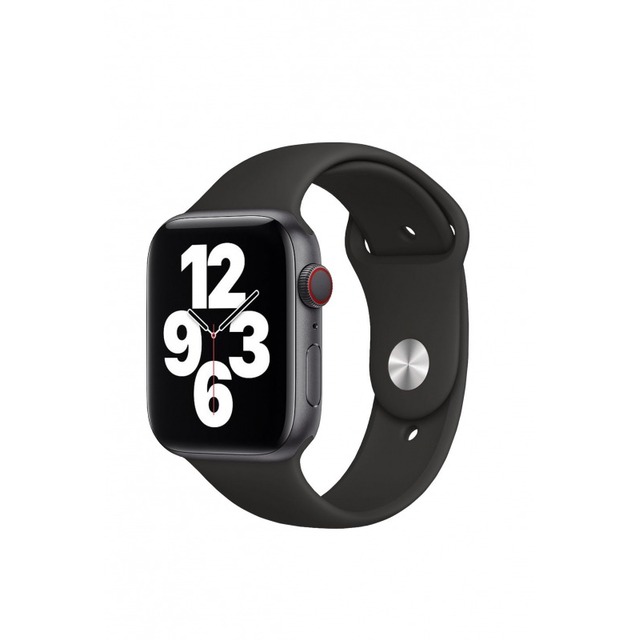 Ремешок силиконовый VLP Silicone Band Soft Touch для Apple Watch 38/40 mm, черный