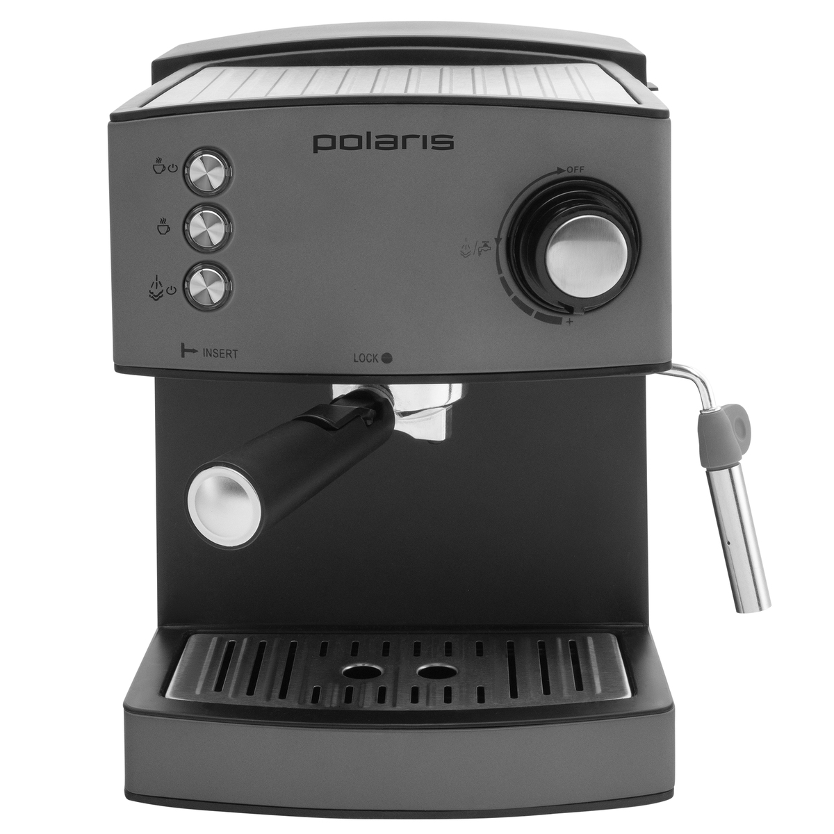 Кофеварка эспрессо Polaris PCM 1527E Adore Crema (Цвет: Gray)