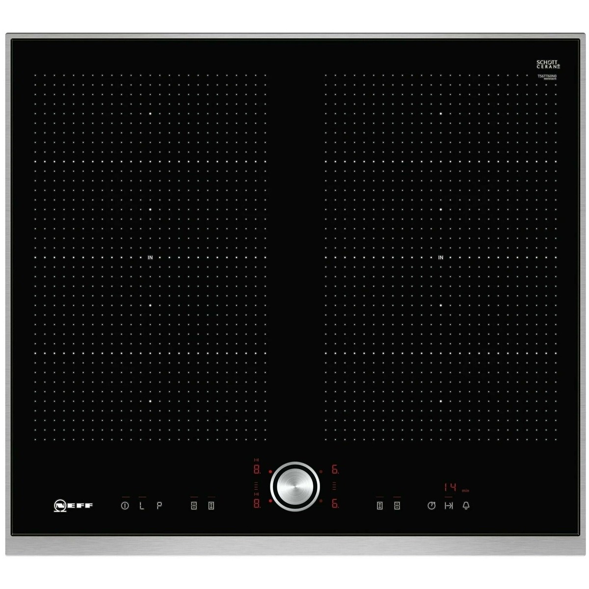 Индукционная варочная панель NEFF T56TT60N0 (Цвет: Black)