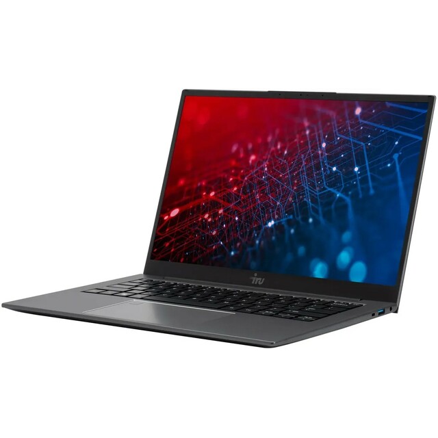 Ноутбук IRU Planio 14INP (Intel N-series N100 3.4Ghz/8Gb DDR4/SSD 256Gb/Intel UHD Graphics/14 /IPS/FHD (1920x1080)/Windows 11 Professional/gray/WiFi/BT/Cam)