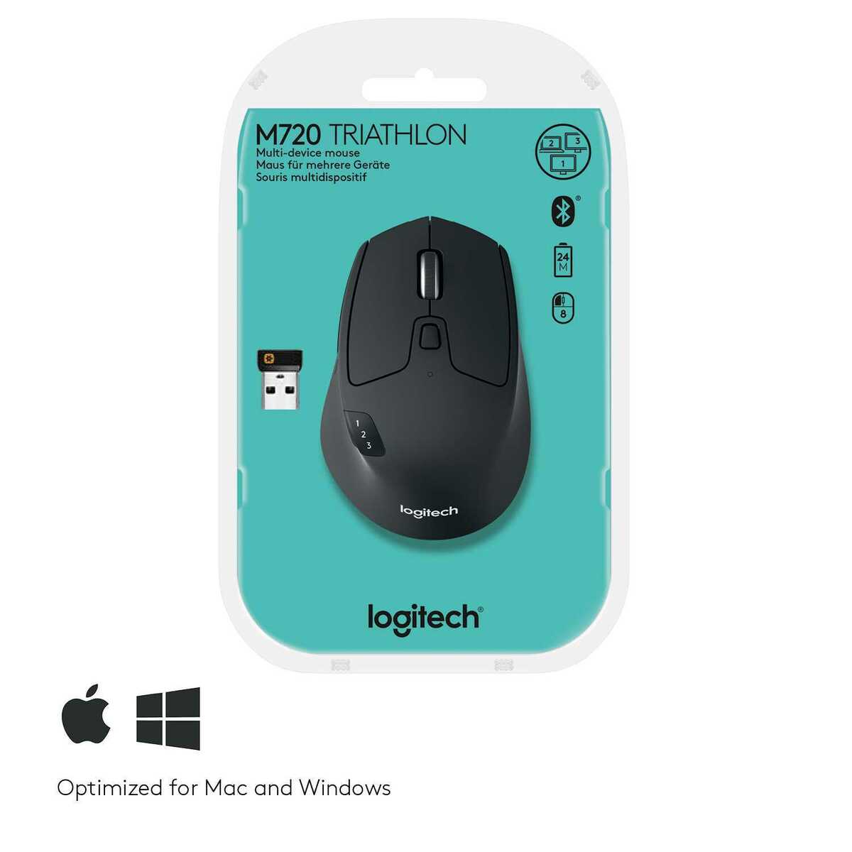 Беспроводная мышь Logitech M720 Triathlon (Цвет: Black)