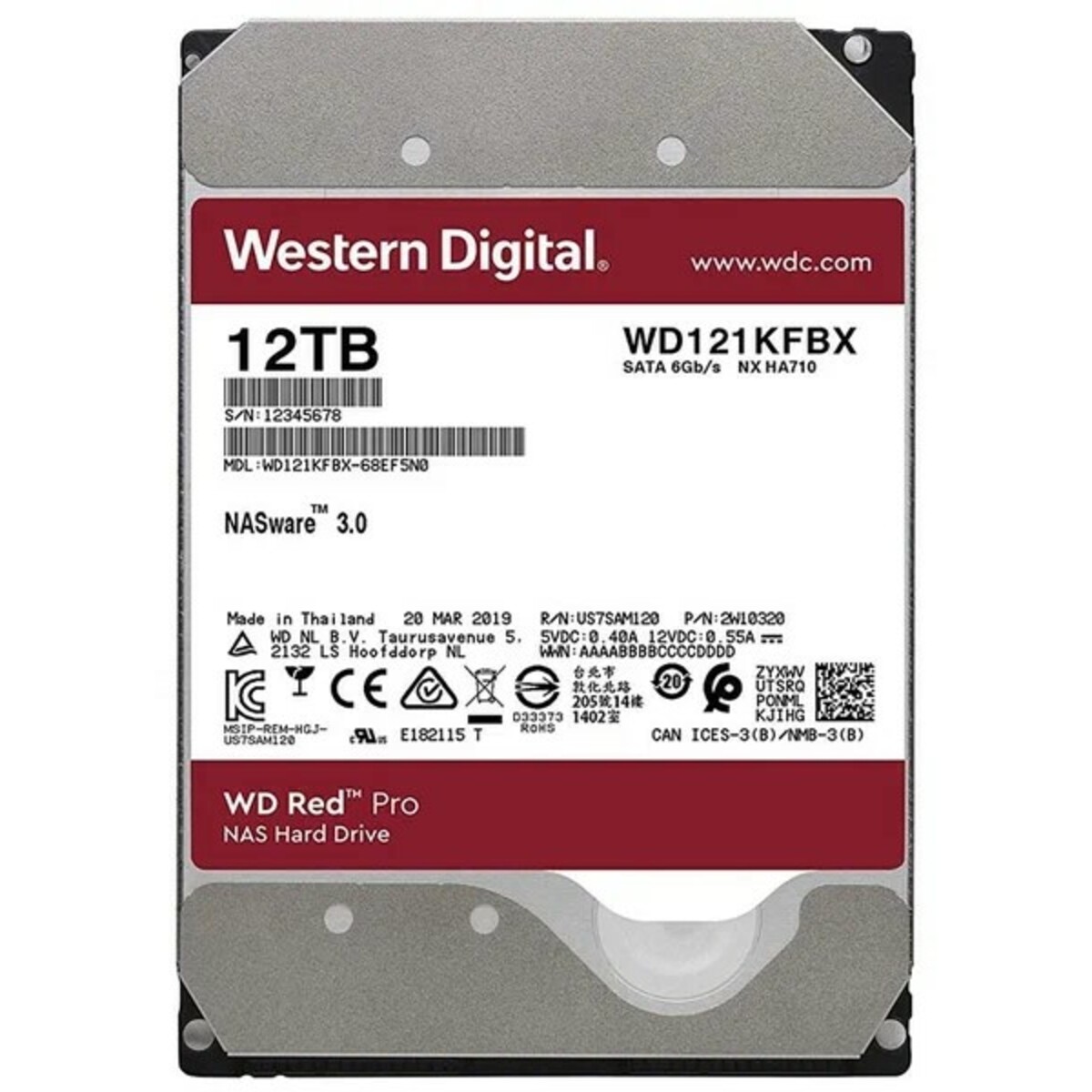 Жесткий диск Western Digital SATA-III 12Tb WD121KFBX