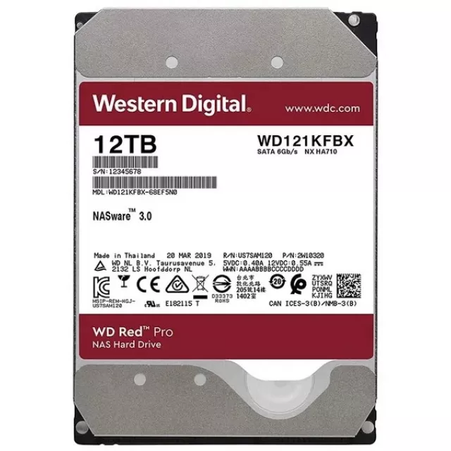 Жесткий диск Western Digital SATA-III 12Tb WD121KFBX