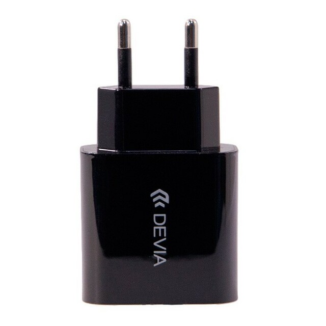 Сетевое зарядное устройство универсальное Devia Smart Charger USB-A 10W, черный