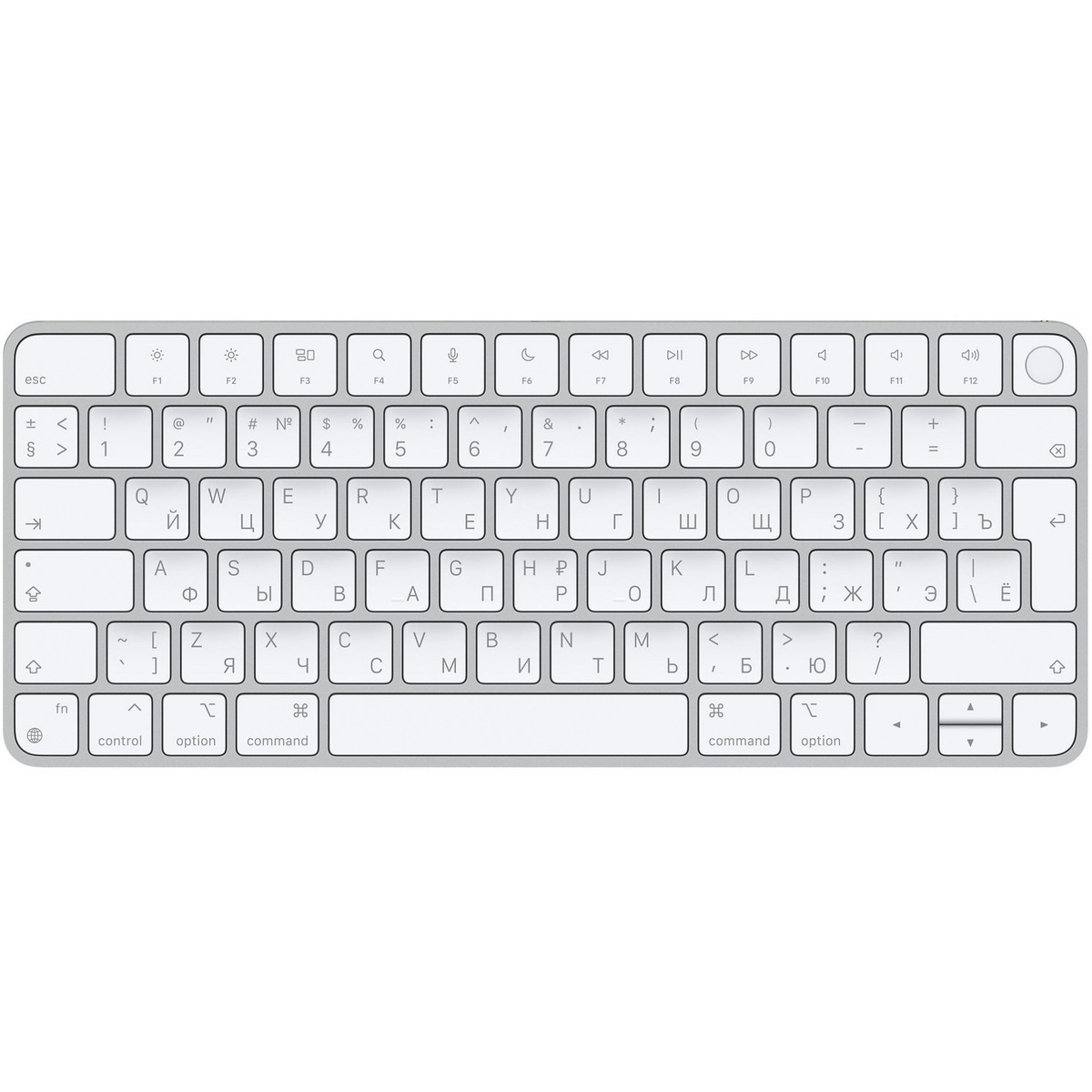 Беспроводная клавиатура Apple Magic Keyboard with Touch ID английская раскладка (Цвет: Silver) 