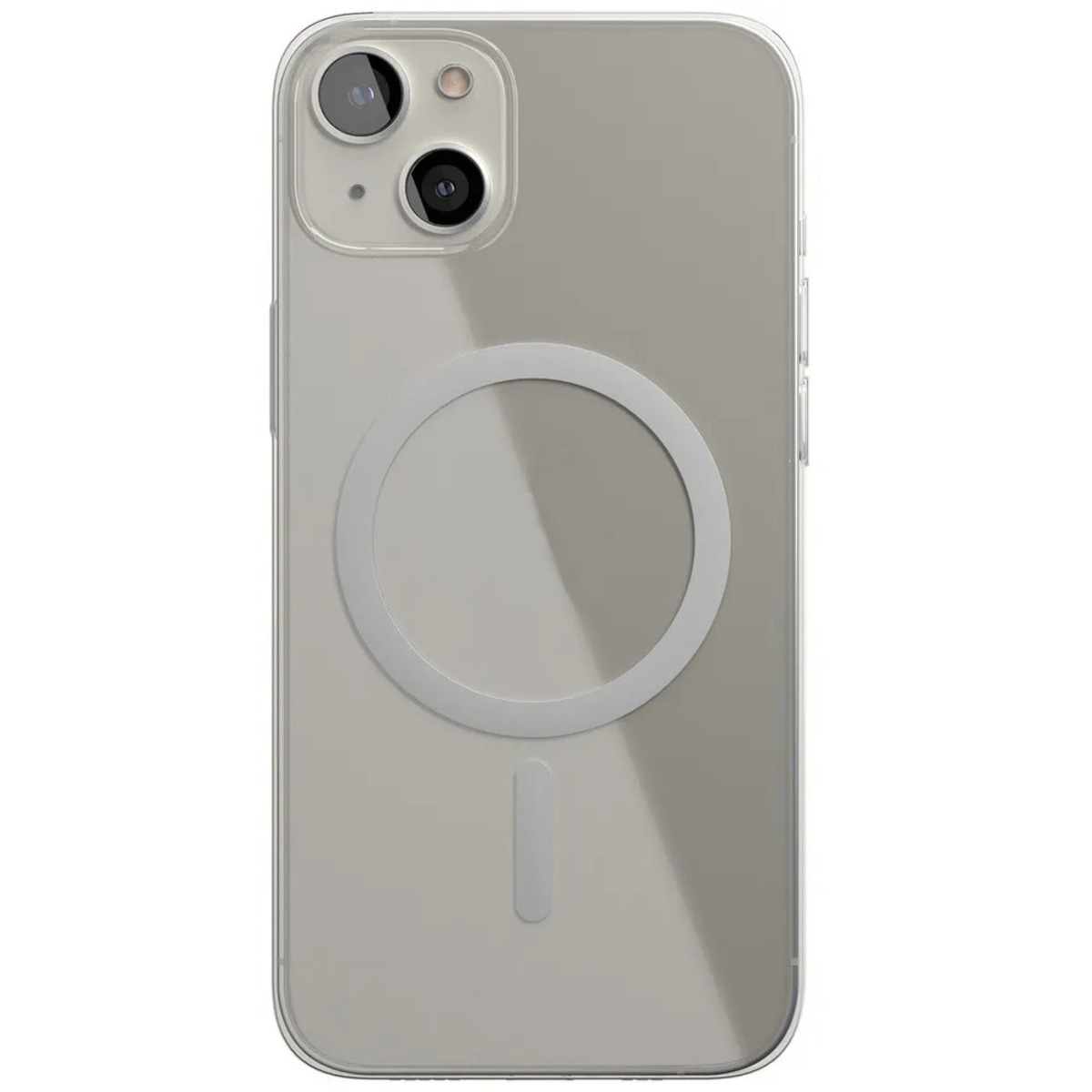 Чехол-накладка VLP Crystal Case with MagSafe для смартфона Apple iPhone 13 (Цвет: Crystal Clear)