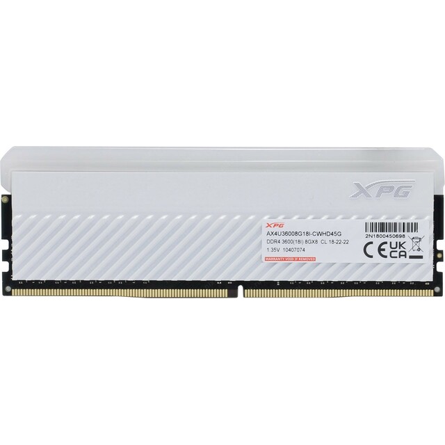 Память DDR4 8Gb 3600Mhz ADATA AX4U36008G18I-CWHD45G 