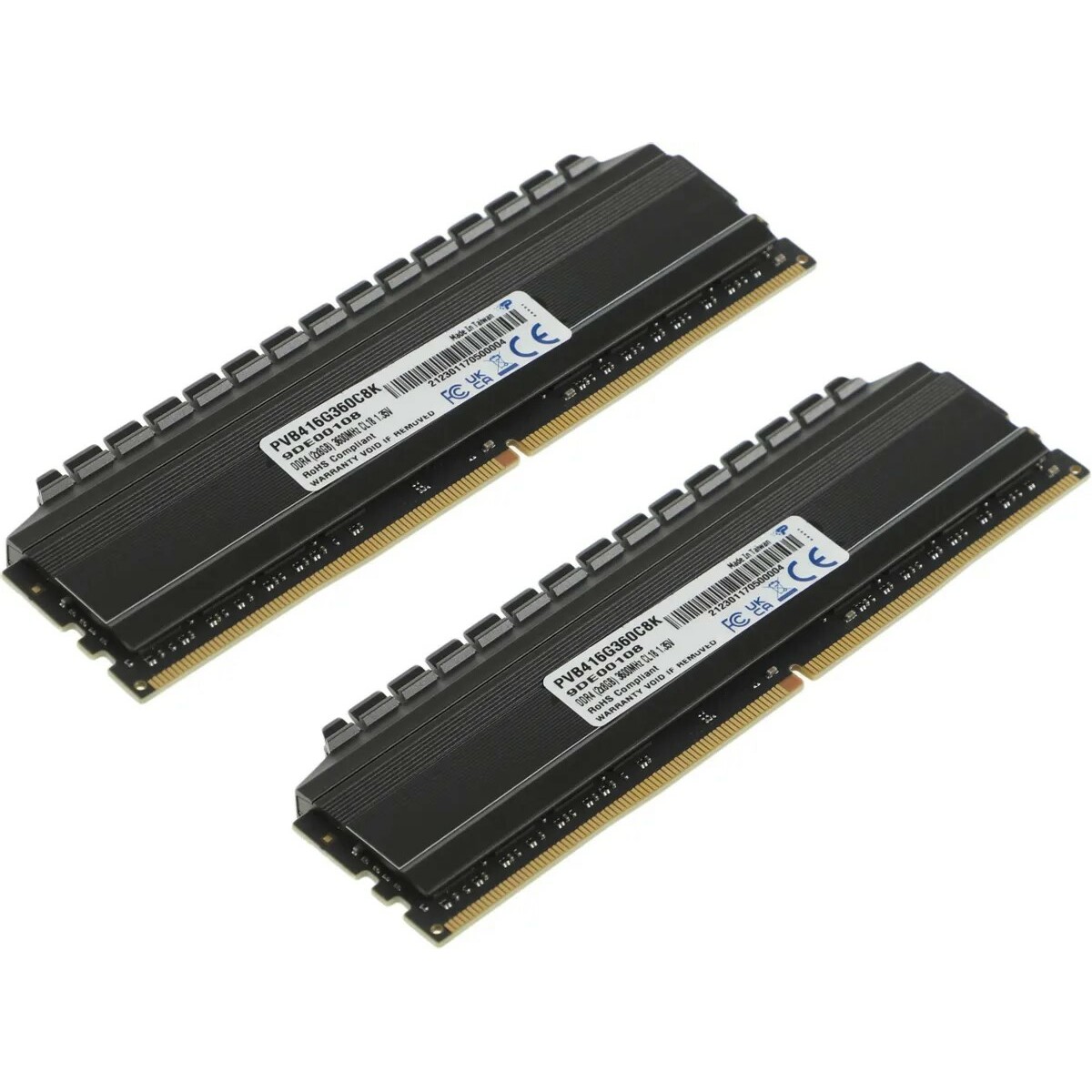 Оперативная память Patriot Memory VIPER 4 BLACKOUT 16 ГБ (8 ГБ x 2 шт.) DDR4 PVB416G360C8K