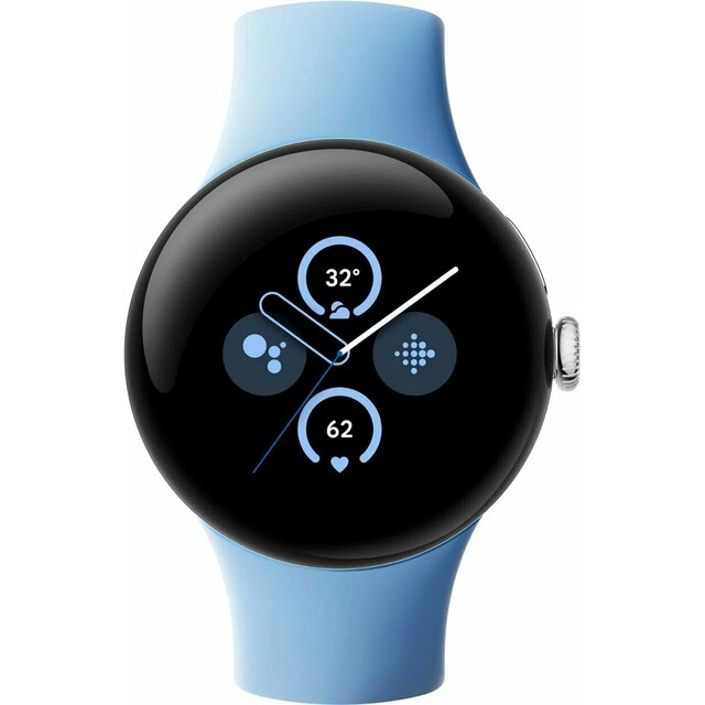 Умные часы Google Pixel Watch 2 (Цвет: Polished Silver/Bay)