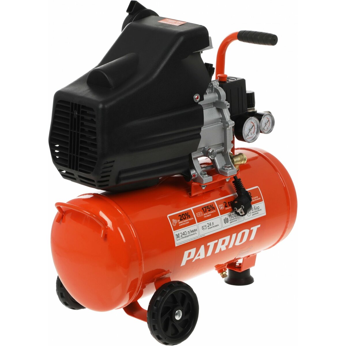 Компрессор поршневой Patriot EURO 24/240 (Цвет: Orange)
