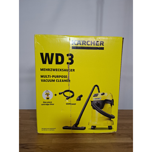 Строительный пылесос Karcher WD 3 P V-17 / 4 / 20 Workshop (Цвет: Yellow)