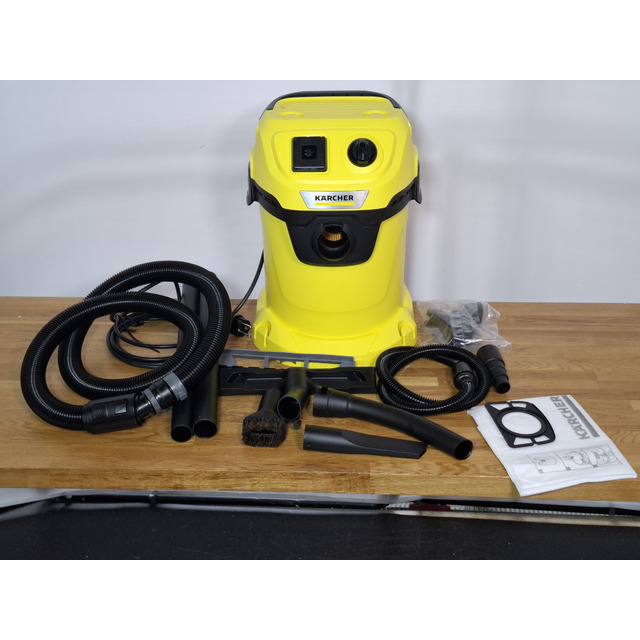 Строительный пылесос Karcher WD 3 P V-17 / 4 / 20 Workshop (Цвет: Yellow)