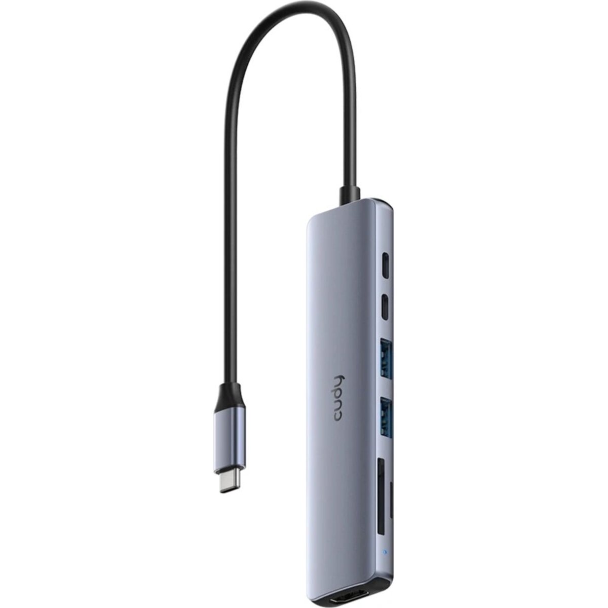 Разветвитель USB-C Cudy UH407 (Цвет: Silver)
