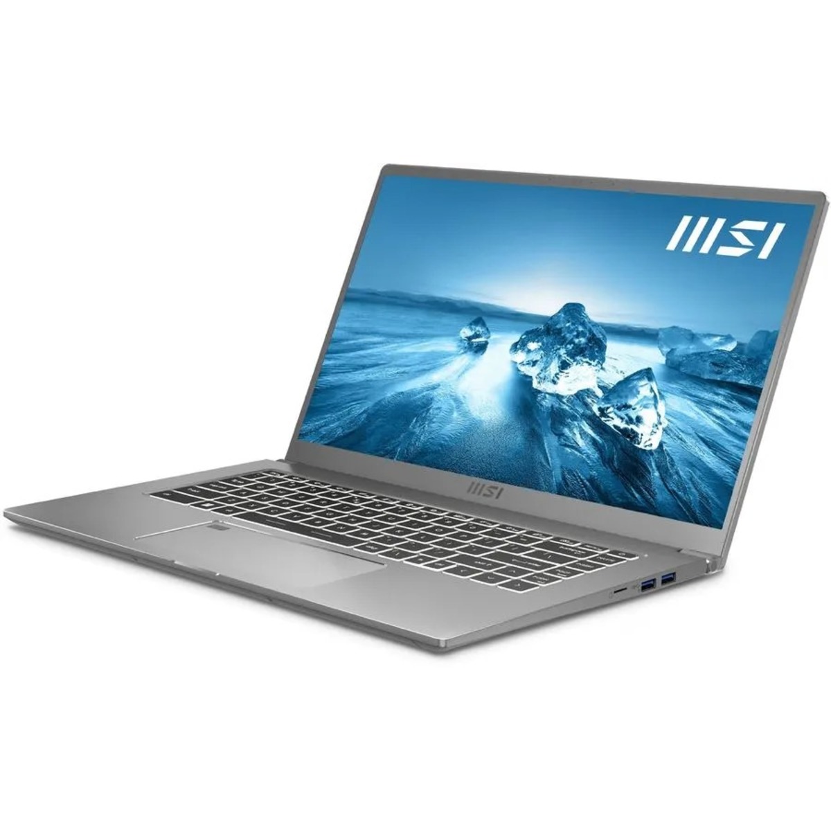 Ноутбук MSI Prestige 15 A12UD-223RU Core i7 1280P 16Gb SSD1Tb NVIDIA GeForce RTX 3050 Ti 4Gb 15.6 UHD (3840x2160) Windows 11 Professional silver WiFi BT Cam