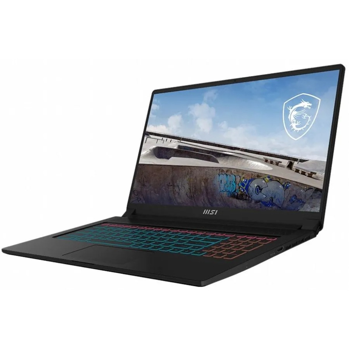 Ноутбук MSI Stealth 17M A12UE-041RU Core i5 1240P 16Gb SSD512Gb NVIDIA GeForce RTX 3060 6Gb 17.3 FHD (1920x1080) Windows 11 black WiFi BT Cam