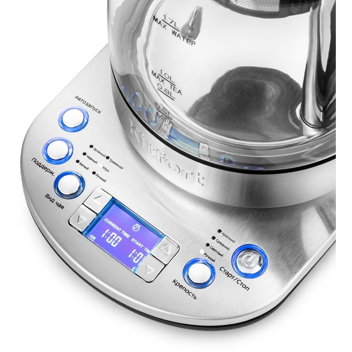 Чайник Kitfort КТ-6116 (Цвет: Inox/Black)