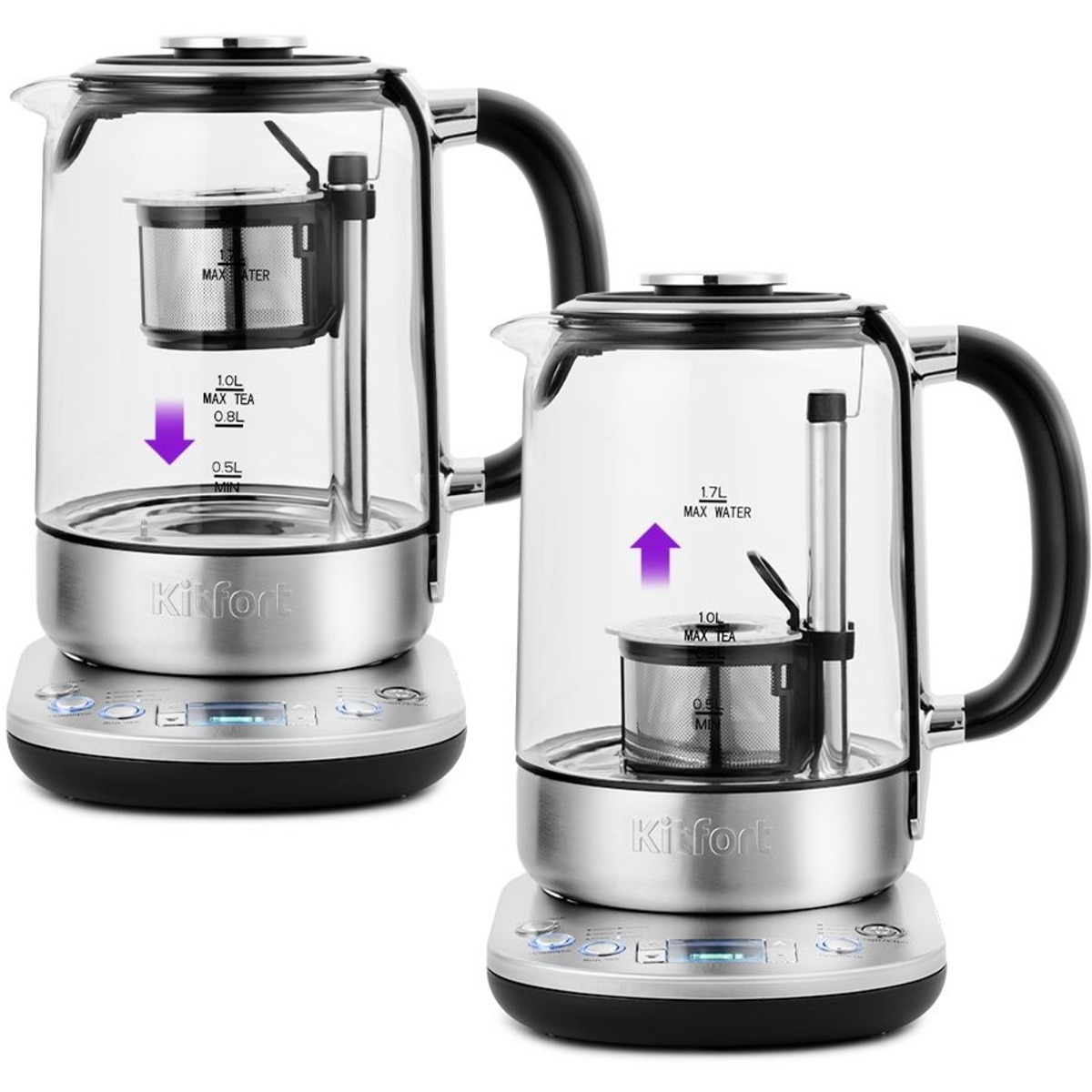 Чайник Kitfort КТ-6116 (Цвет: Inox/Black)