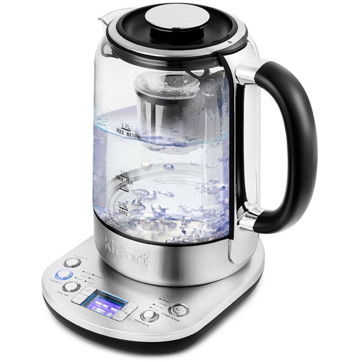 Чайник Kitfort КТ-6116 (Цвет: Inox/Black)